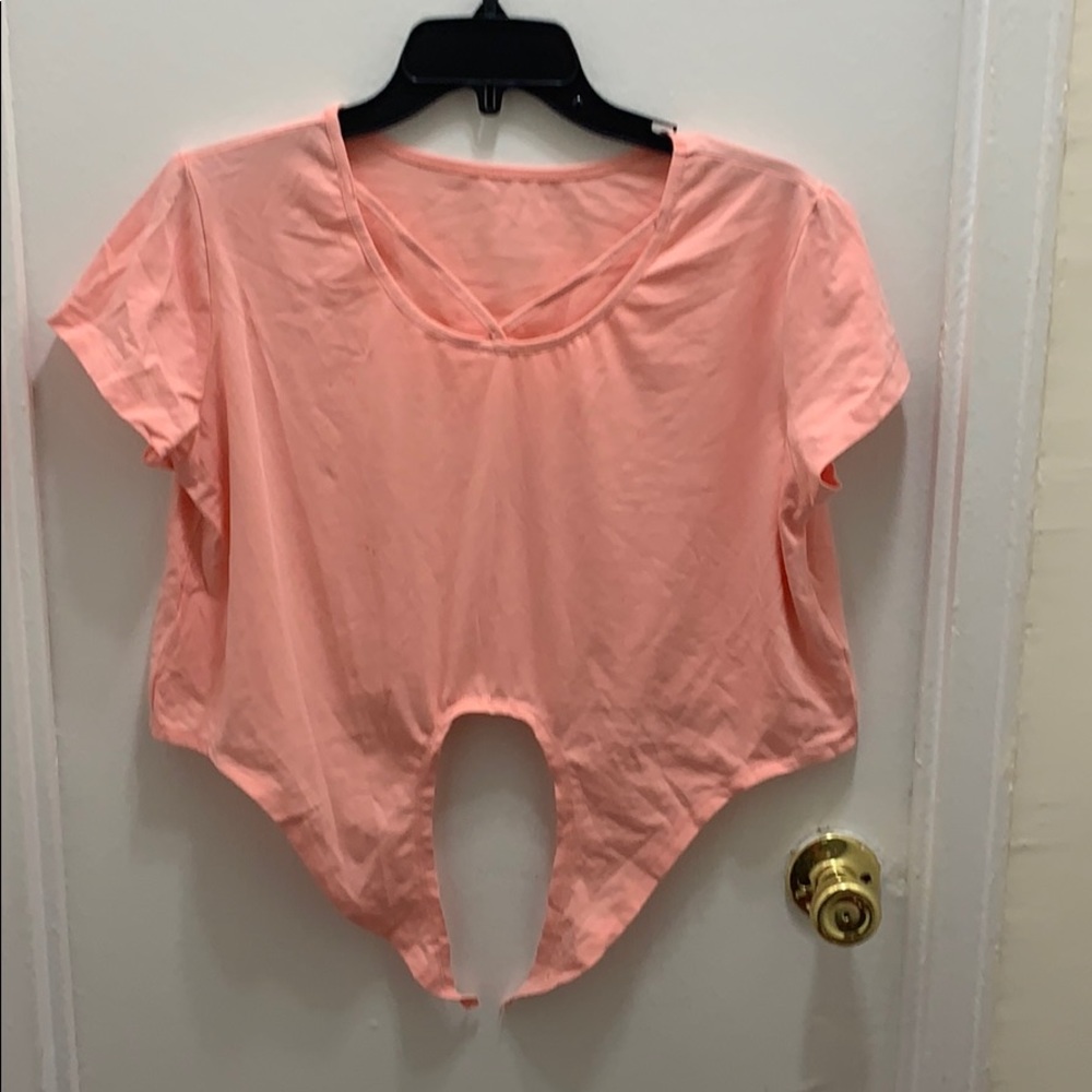 Tie front crop top
